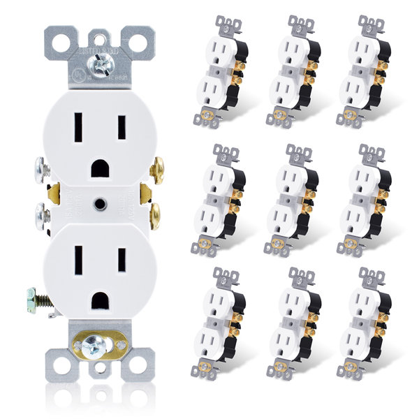 ELEGRP 15Amp Standard Duplex Outlet Wayfair